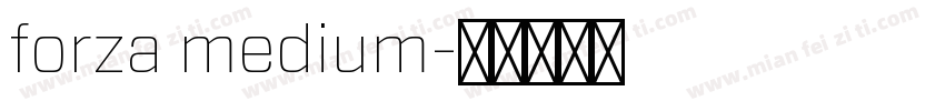 forza medium字体转换